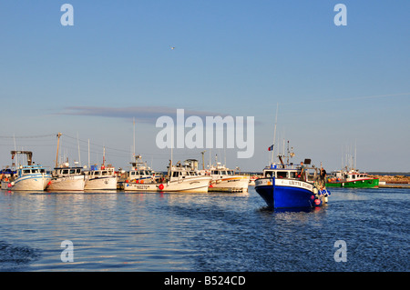 Fischerhafen von Miscou Insel New Brunswick, Kanada Stockfoto