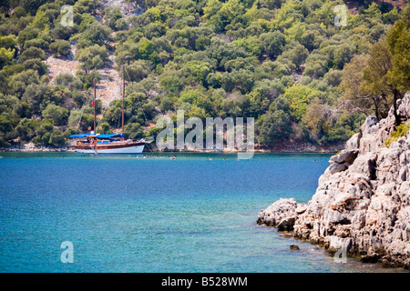 12 Inseln Boot Entschuldigung von Dalyan Türkei Stockfoto