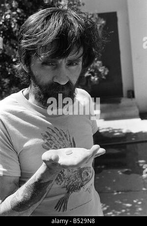 Charles Manson August 1980 der Mann, der Sharon Tate ermordet Stockfoto