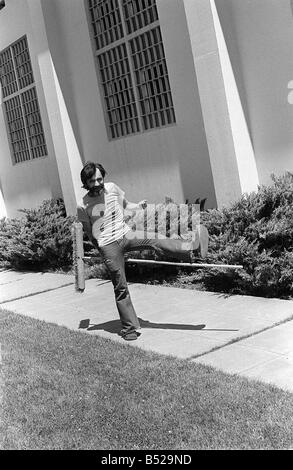 Charles Manson August 1980 der Mann, der Sharon Tate ermordet Stockfoto