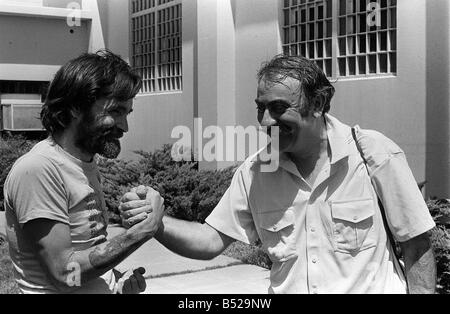 Charles Manson August 1980 der Mann, der Sharon Tate ermordet Stockfoto