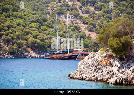 12 Inseln Boot Entschuldigung von Dalyan Türkei Stockfoto