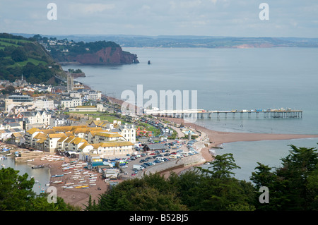 Teignmouth Stadt und Pier Westcountry Devon England UK SCO 0958 Stockfoto