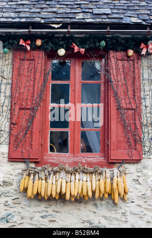 Dorf von Arties in Aran-Tal. Dieses Tal ist bekannt, weil seine Bewohner eigene Sprache haben. Katalonien, Spanien. Stockfoto