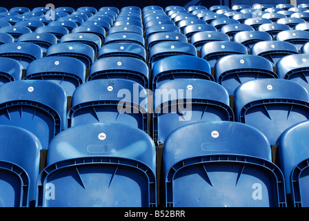 Blaue Sitzmöbel Stockfoto