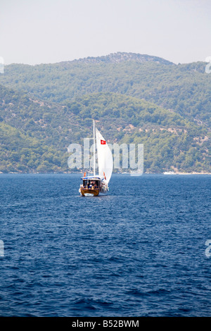 12 Inseln Boot Entschuldigung von Dalyan Türkei Stockfoto