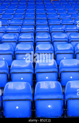 Blaue Sitzmöbel Stockfoto