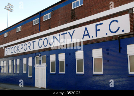 Stockport County AFC, Verkauf Haie Edgeley Park Stockfoto