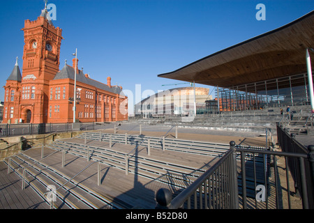 Waliser Versammlung Regierung Gebäude. Senedd, Cardiff Bay Stockfoto