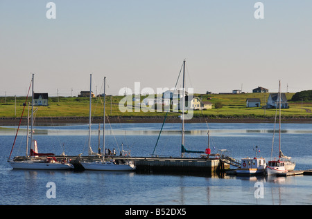 Hafen von Havre Aubert Iles De La Madeleine Quebec Stockfoto