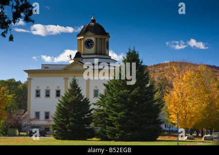 Die viktorianischen Rathausgebäude in Franconia New Hampshire auf eine Neu-England Herbstnachmittag Stockfoto