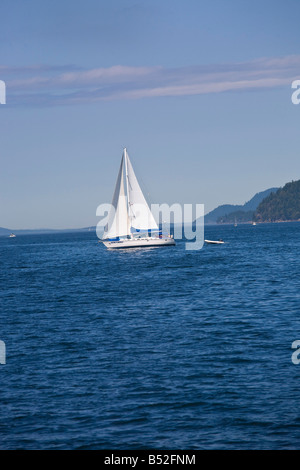 Segeln Golf Inseln Vancouver Island in British Columbia Kanada Stockfoto