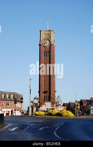 Der Uhrturm, Coalville, Leicestershire, England, Vereinigtes Königreich Stockfoto