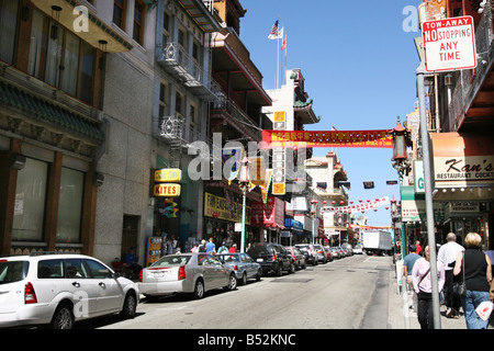 China-Town-Straße. Stockfoto