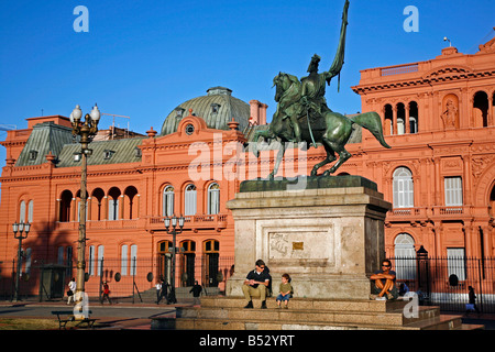 März 2008 - Casa Rosada Präsidentenpalast am Plaza de Mayo-Buenos Aires-Argentinien Stockfoto