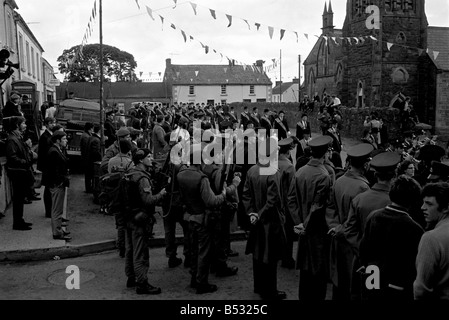 Orange Day-Parade in Pomeroy Co. Tyrone. Nordirland. Juli 1970 70-6810-008 Stockfoto