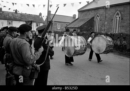 Orange Day-Parade in Pomeroy Co. Tyrone. Nordirland. Juli 1970 70-6810-009 Stockfoto