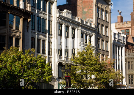 Architektur in Boston, Massachusetts Boylston Street Stockfoto