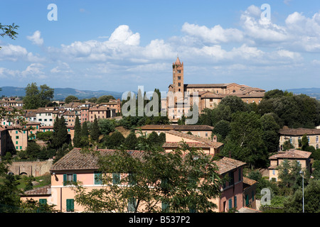 Blick über die Altstadt, Siena, Toskana, Italien Stockfoto