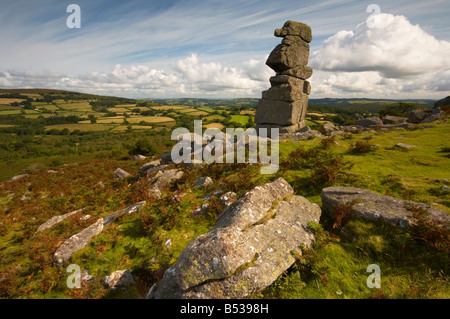 Bowermans Nase im Sommer Dartmoor Devon UK Stockfoto