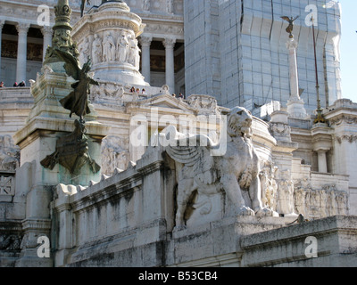 Victor Emmanuel Denkmal in Rom Mittelitalien von Piazza Venezia Stockfoto