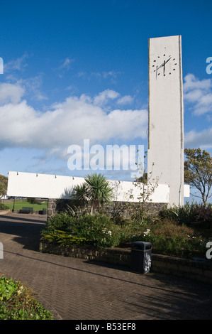 Marine Gärten berühmten Uhrenturm, Carrickfergus Stockfoto