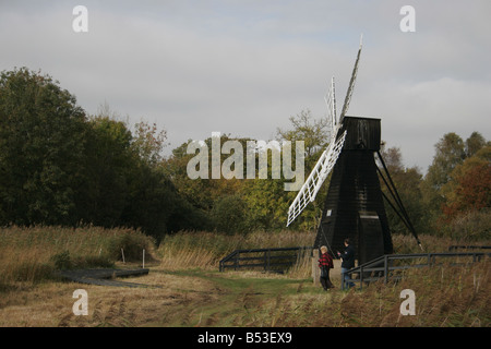 Wicken Fen National Nature Reserve Windpumpe, Cambridgeshire, East Anglia, England Stockfoto