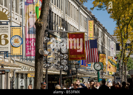 Faneuil Hall Marketplace und Quincy Market einschließlich Durgin Park Boston, Massachusetts Stockfoto