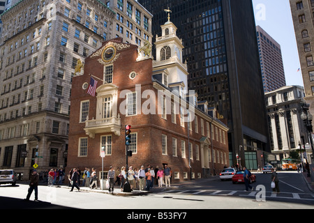 Das Old State House von Charles Bullfinch Boston, Massachusetts Stockfoto