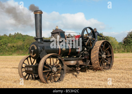 John Fowler und Co Dampftraktor verwendet für Pflügen in Leeds England hergestellt. Stockfoto