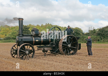 John Fowler und Co Dampftraktor verwendet für Pflügen in Leeds England hergestellt. Stockfoto