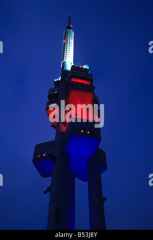 Baby-on-Zizkov Tower, Prag, Tschechische Republik Stockfoto