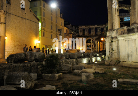 Kathedrale von St. Domnius Sv Duje früher Roman Mausoleum in den Diokletian Palast Split Kroatien Stockfoto