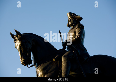 Statue von George Washington Boston, Massachusetts Stockfoto