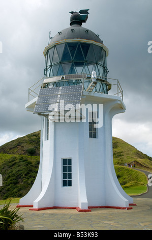 Der Leuchtturm am Cape Reinga, Te Rerenga Wairua (The Leaping Ort der Geister), Nordinsel, Neuseeland Stockfoto