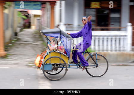 Becak Belakang Padang Riau Inseln Indonesien Stockfoto