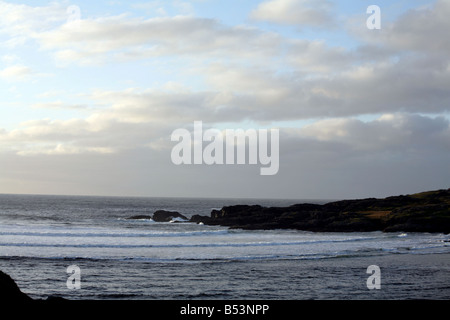 Abend, Glen Head, Glencolmcille, County Donegal, Irland Stockfoto