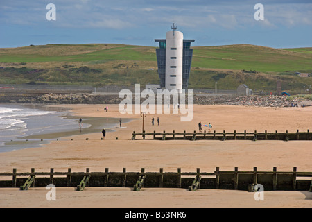 Aberdeen Strand Meer Schottland Aberdeenshire Highland Region August 2008 Stockfoto