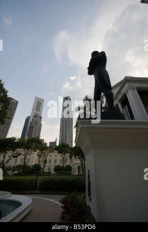 Raffles-Denkmal Stockfoto