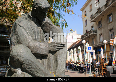 Nikola Tesla Statue in Nikola Tesla Straße Zgreb Kroatien Stockfoto