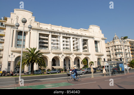 Das Palais De La Mediterranee auf der Promenade des Anglais in Nizza Stockfoto