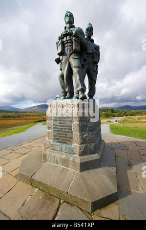 Die Commando WW2 Krieg Memorial Denkmal, Spean Bridge A82 Schottland, Vereinigtes Königreich Stockfoto