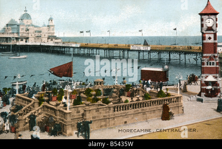 Alte Ansichtskarte Vintage am Meer nur zur redaktionellen Nutzung Stockfoto