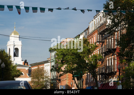 Hanover Street Mitte der italienischen Kultur in North End Boston, Massachusetts Stockfoto