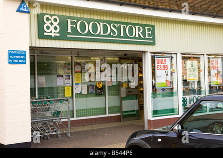Co-Op-Lebensmittelladen in Suffolk, UK Stockfoto