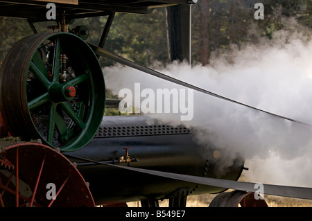 Dampfmaschine Demonstration während der Dampfmaschine zeigen bei Westwold, "British Columbia", Canada Stockfoto