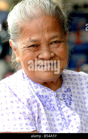 Frau auf Belakang Padang Riau Inseln Indonesien Stockfoto