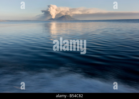 Die rauchenden Vulkanen von Rabaul Papua Neuguinea Donnerstag, 18. September 2008 Stockfoto