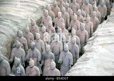 Terracotta Krieger in der Nähe von Xian China Stockfoto