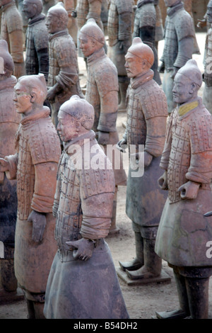 Die Terrecota Krieger in der Nähe von Xian China Stockfoto